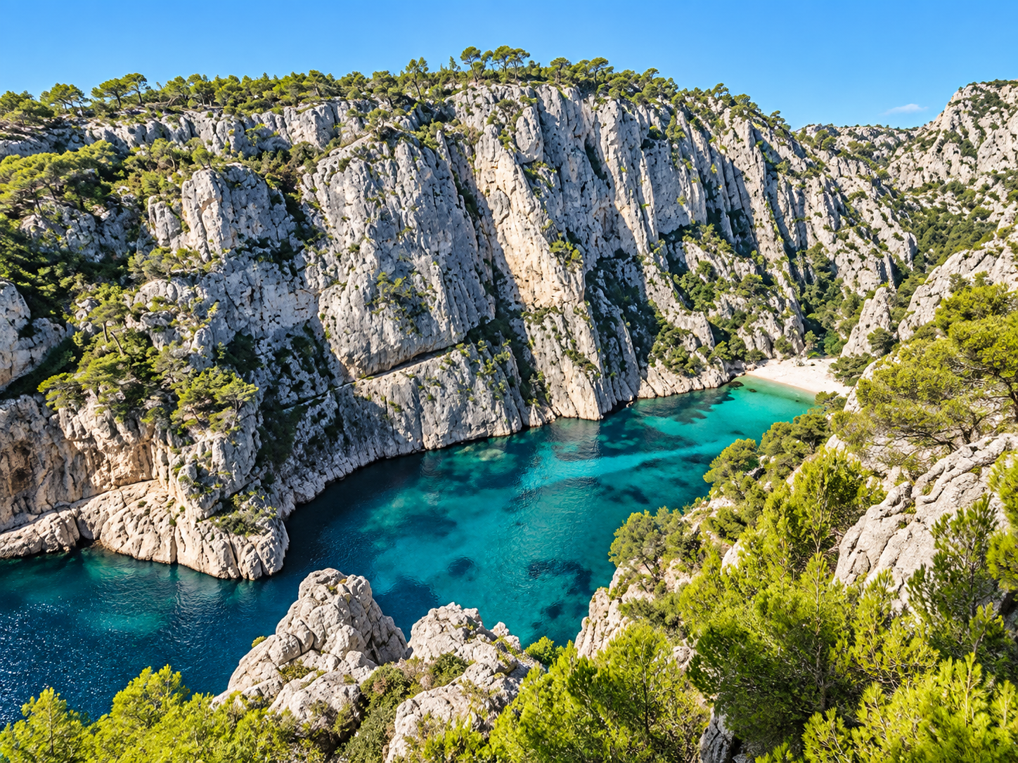 Calanque d'En-Vau near Cassis and Marseille, Provence, France
