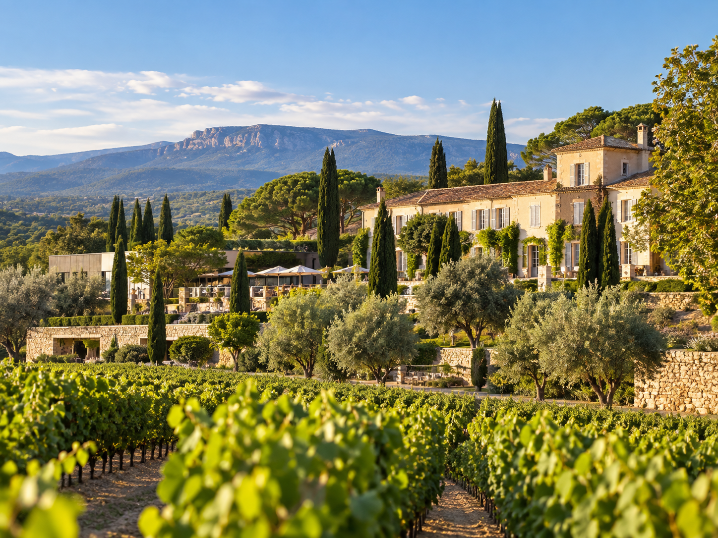 Château La Coste vineyard near Aix-en-Provence, Provence, France