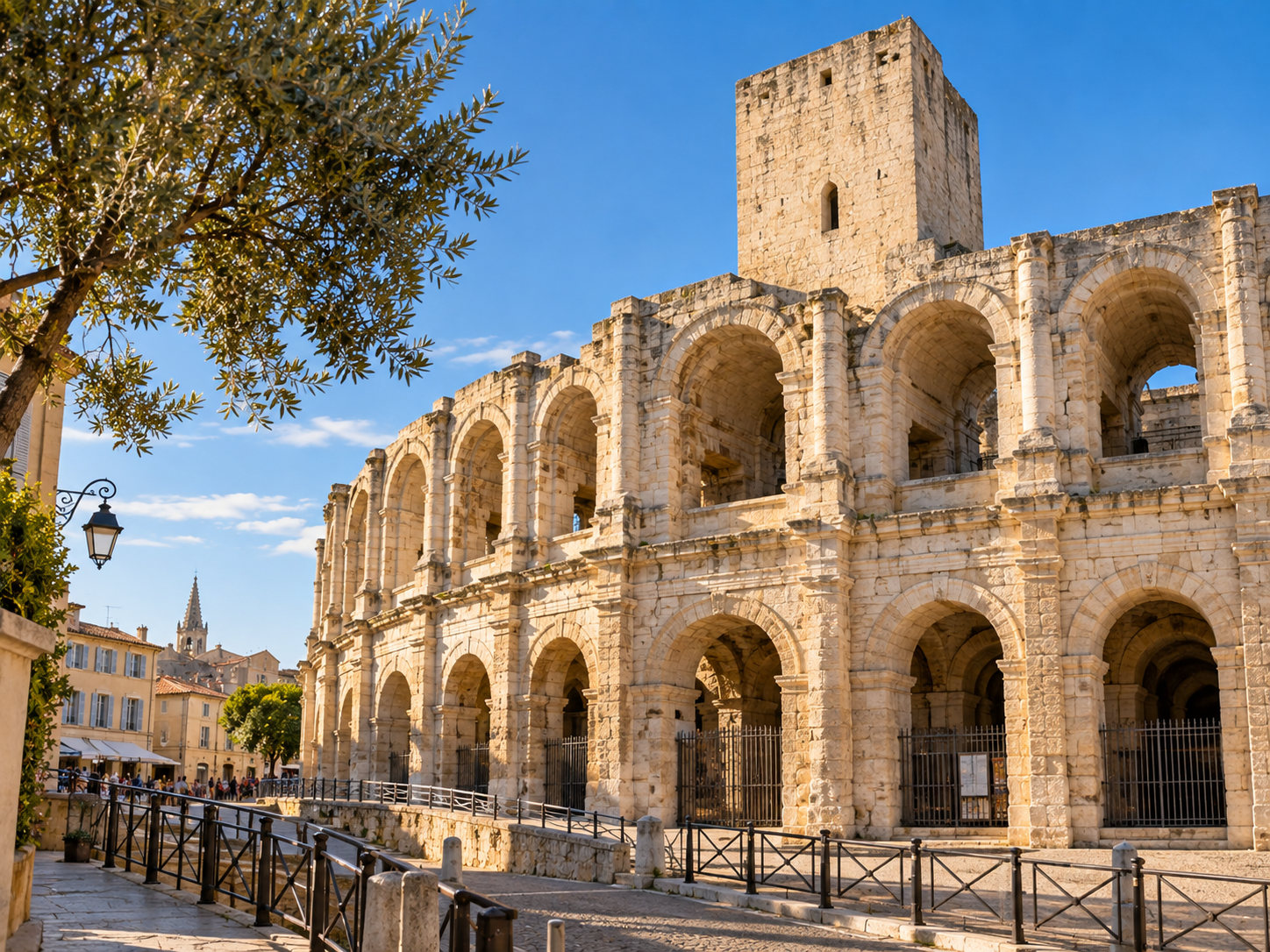 Arles Amphitheatre in Arles, Provence, France