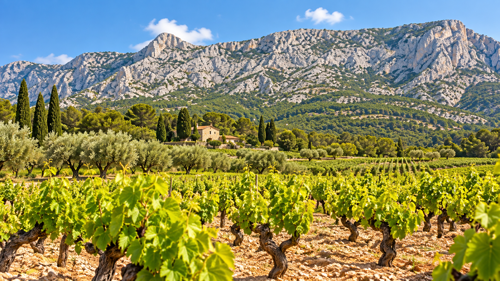 Mont Sainte-Victoire near Aix-en-Provence, Provence, France