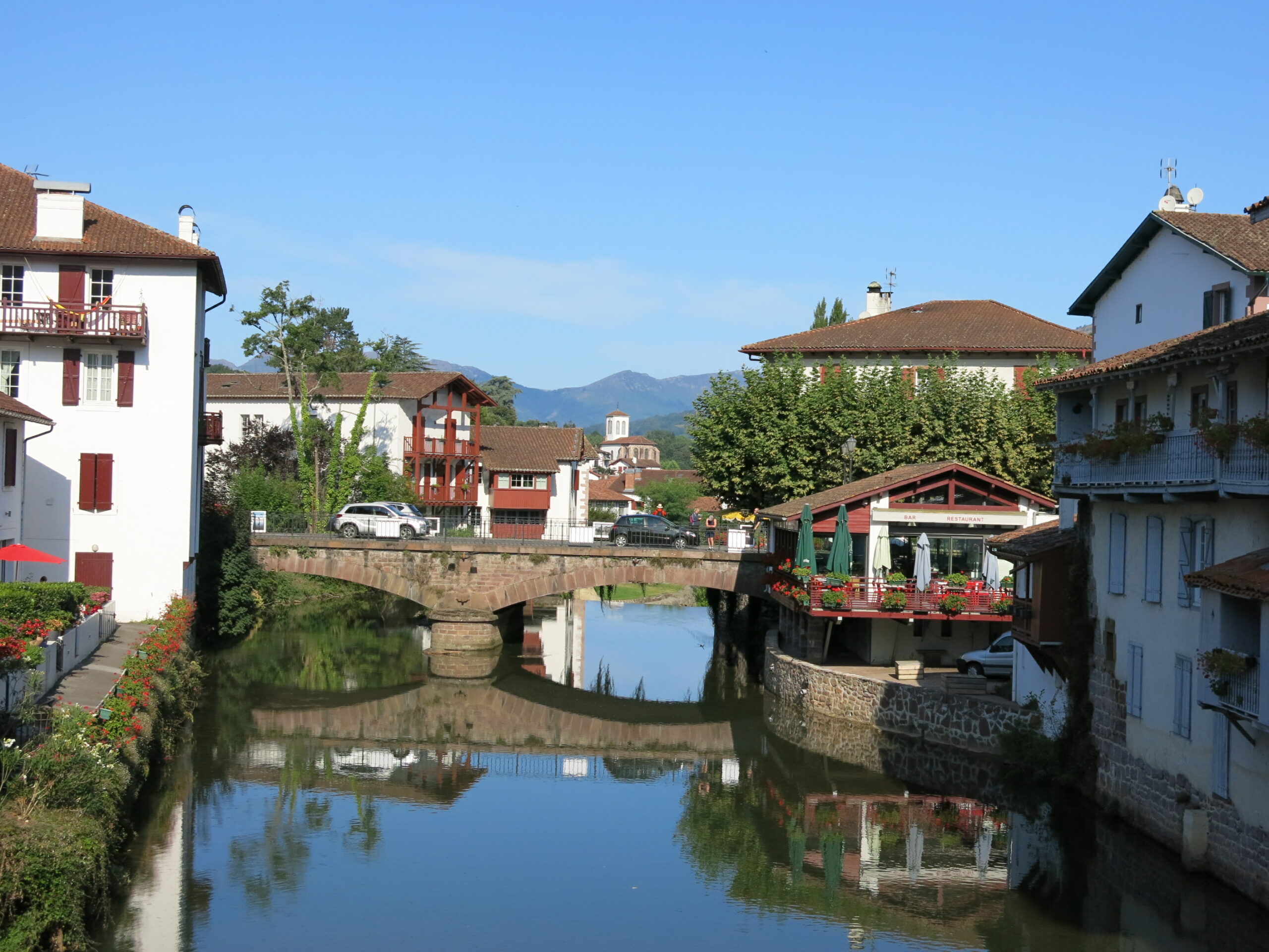 The Nive and riverside houses in Saint-Jean-Pied-de-Port